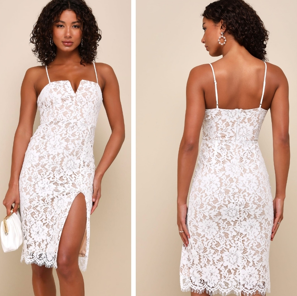 NWT Lulu's Amazing Allure Lace Bodycon Dress